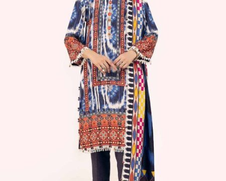 3 Piece Unstitched Printed Karandi Suit AY-42004