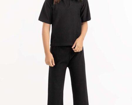 Toddler Girl Black Knit Shirt 224-412-075 T