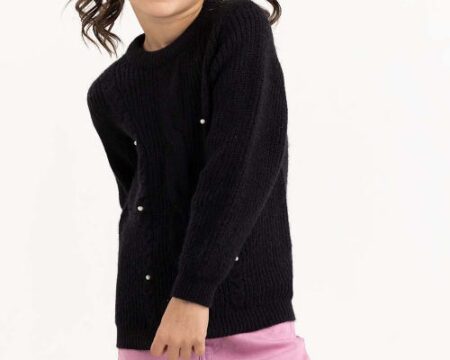 Toddler Girl Black Sweater 224-614-300