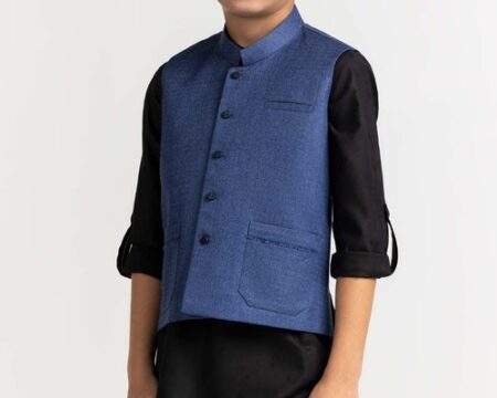 Blue Styling Waist Coat KWC-PD23-014