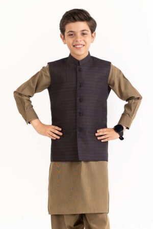 brown stylized waist coat kwc pd23 003 5