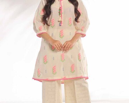 2 Piece Unstitched Jacquard Printed Suit JT-42015