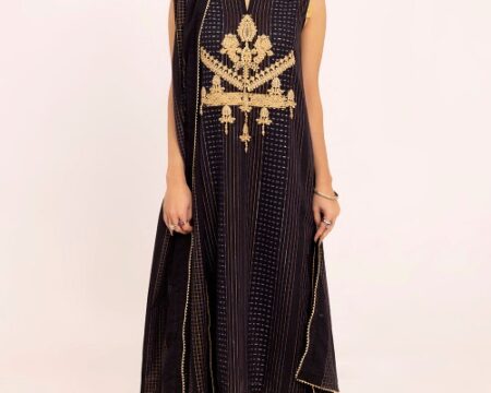 3 Piece Unstitched Embroidered Yarn Dyed Jacquard Suit MJ-42037