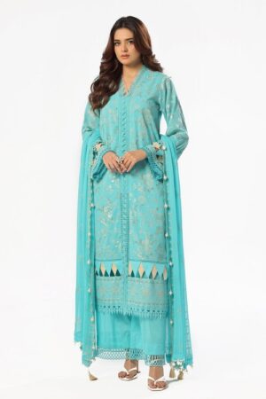 embroidered chiffon dupatta embroidered swiss voile shirtdyed swiss voile gulahmed lsv 52005 full 5