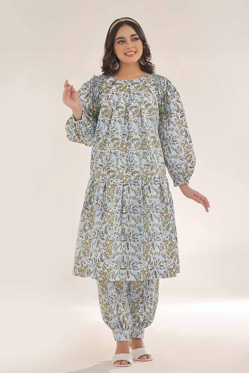 Unstitched Printed Lawn Shirt SL-42036 B