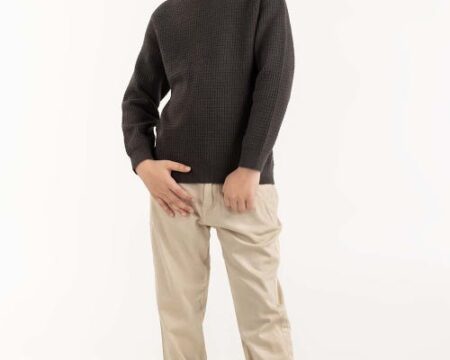 Junior Boy Green Knit Sweater 224-311-010
