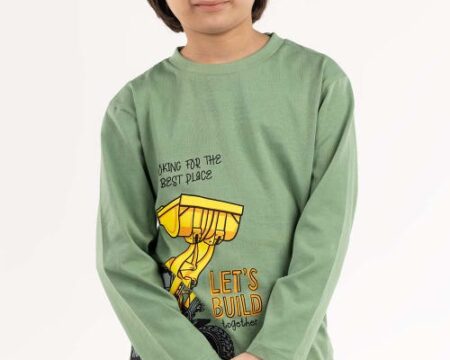 Toddler Boy Green T-Shirt 224-513-021