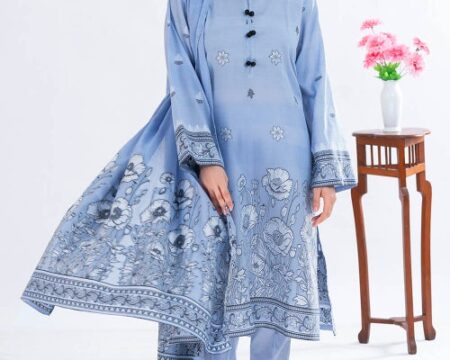 3 Piece Unstitched Jacquard Suit CLP-52179 B