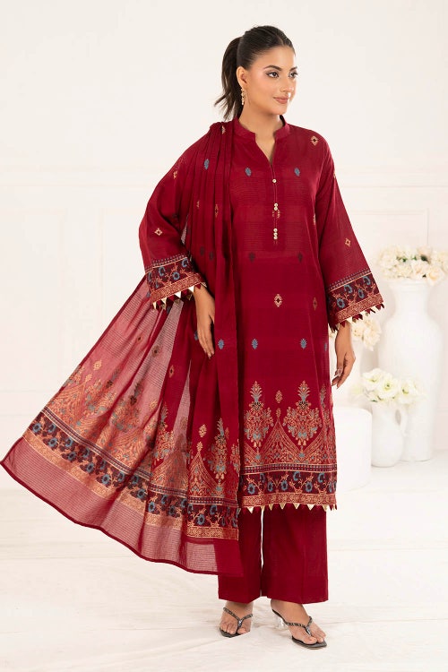 3 Piece Unstitched Jacquard Suit CLP-52175 A