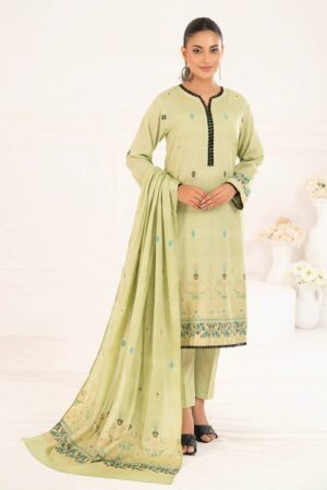 jaquard shirt dupatta dyed trouser gulahmed clp 52175b front