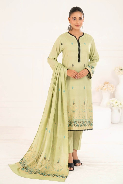 3 Piece Unstitched Jacquard Suit CLP-52175 B