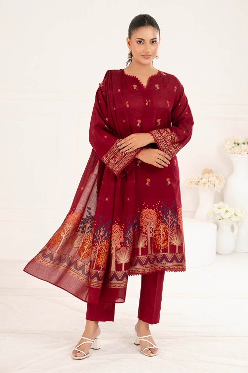 3 Piece Unstitched Jacquard Suit CLP-52177 A