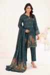 3 Piece Unstitched Jacquard Suit CLP-52177 D