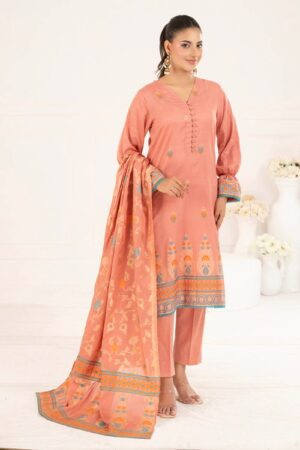 jaquard shirt dupatta dyed trouser gulahmed clp 52178c front