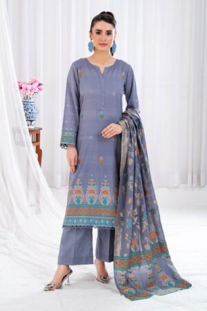 jaquard shirt dupatta dyed trouser gulahmed clp 52178h front