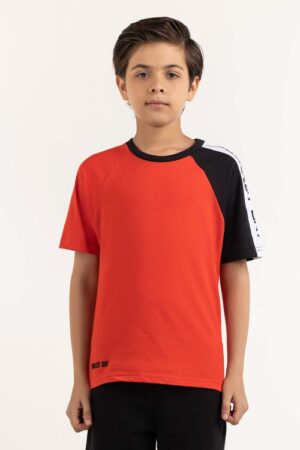 junior boy poppy red t shirt 231 313 035 4