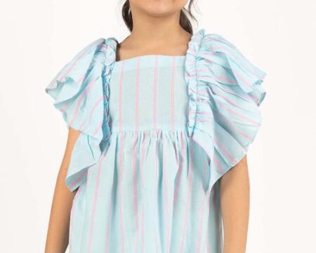 Junior Girl Light Blue Blouse 231-417-030