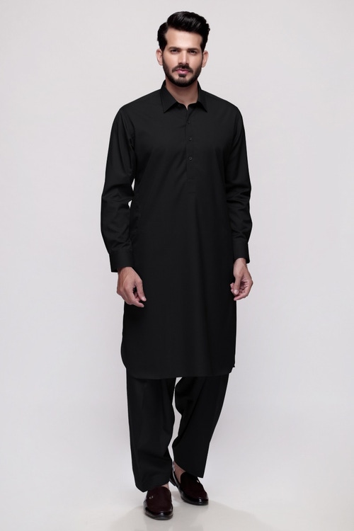Black Unstitched Fabric US PIMA