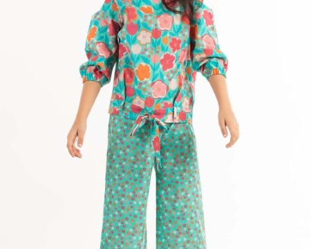 Toddler Girl Multi Color Printed Trouser TGWS-2210004 B