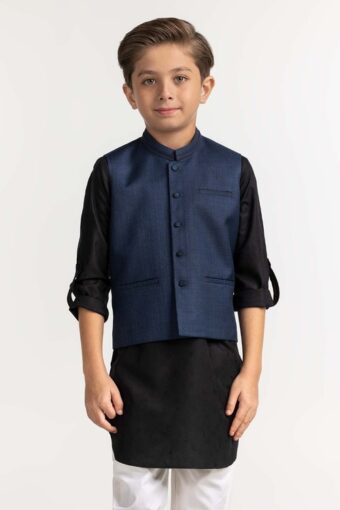 navy blue styling waist coat kwc pd23 015 2