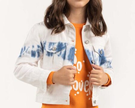 Junior Girl Non Denim Tie Dye Jacket 224-410-060