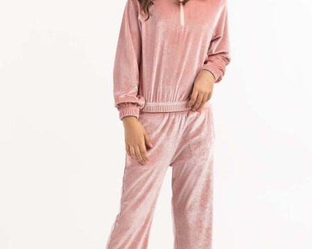 Girls Pink Trouser 224-413-041 B