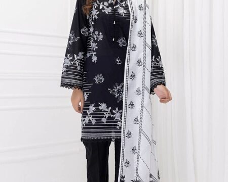 3 Piece Unstitched Printed Lawn Suit CLP-52002