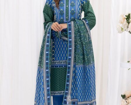 3 Piece Unstitched Printed Lawn Suit CLP-52040