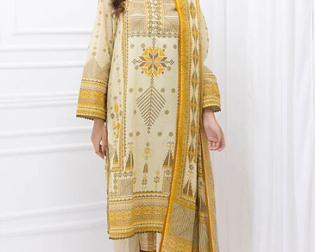 3 Piece Unstitched Printed Lawn Suit CLP-52043
