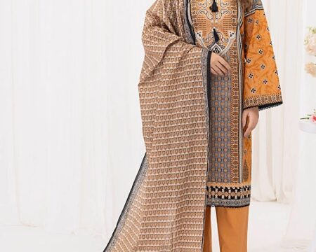 3 Piece Unstitched Printed Lawn Suit CLP-52048