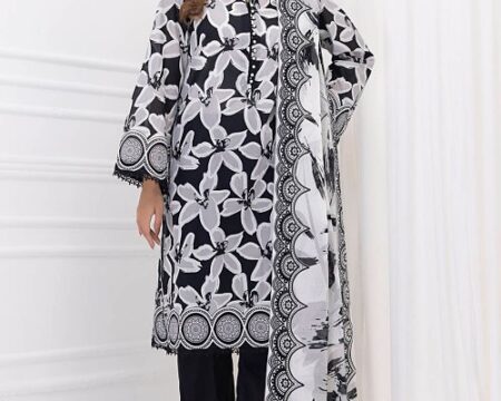 3 Piece Unstitched Printed Lawn Suit CLP-52050