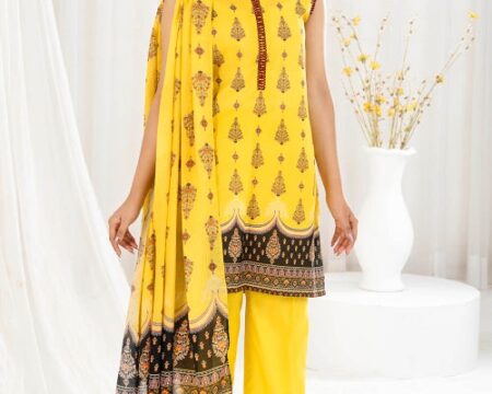 3 Piece Unstitched Printed Lawn Suit CLP-52199