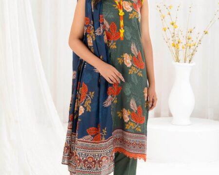 3 Piece Unstitched Printed Lawn Suit CLP-52214
