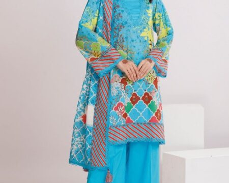 3 Piece Unstitched Printed Lawn Suit CLP-52013