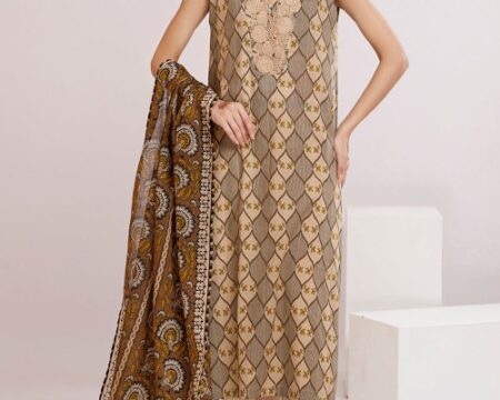 3 Piece Unstitched Printed Lawn Suit CLP-52041