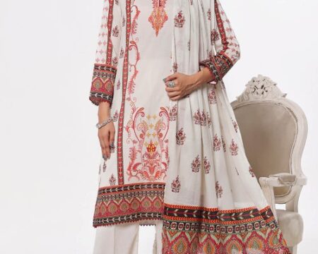 3 Piece Unstitched Printed Lawn Suit CLP-52197