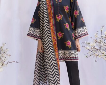 3 Piece Unstitched Printed Lawn Suit SD-52002
