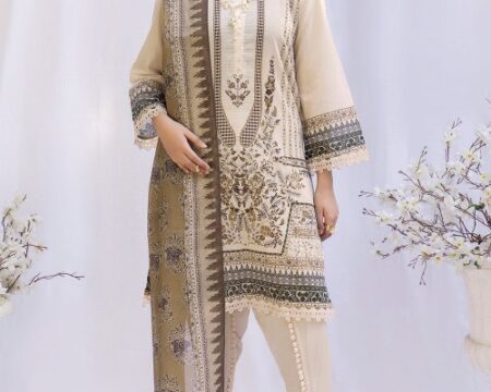 3 Piece Unstitched Printed Lawn Suit SD-52096