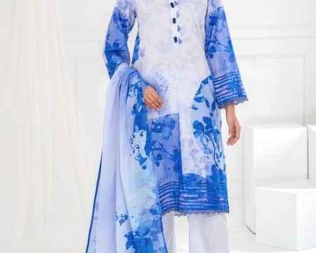 3 Piece Unstitched Printed Lawn Suit SD-52018