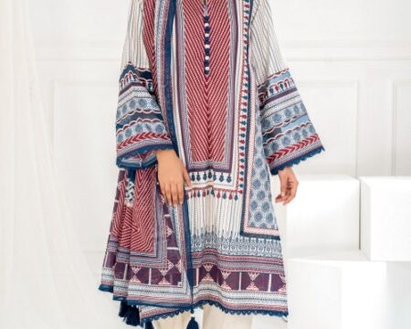 3 Piece Unstitched Printed Lawn Suit SD-52086