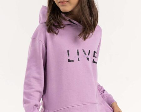 Junior Girl Purple Hoodie 224-412-048