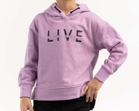 Toddler Girl Purple Hoodie 224-612-041