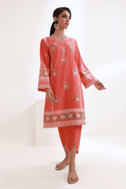 2 Piece Unstitched Embroidered Lawn Suit TL-42059