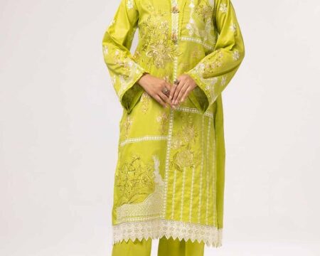 2 Piece Unstitched Embroidered Lawn Suit TL-42069