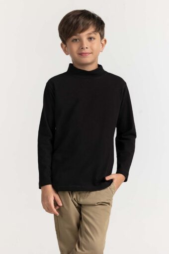 toddler boy black basic tee tb ts ws23 003 2
