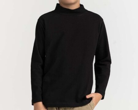 Toddler Boy Black Basic Tee TB-TS-WS23-003