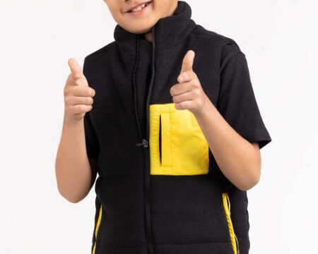 Toddler Boy Black Woven Jacket 224-310-041