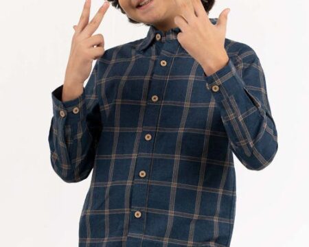 Toddler Boy Blue Casual Shirt 224-317-004