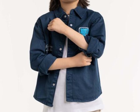 Toddler Boy Blue Casual Shirt 224-517-003