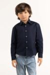 Toddler Boy Navy Casual Shirt 231-517-015